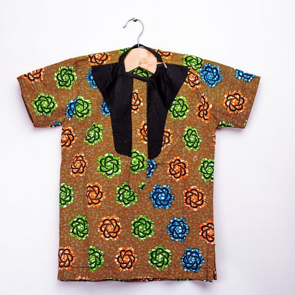 Boys African print shirt
