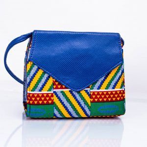 HOT SALE Ankara & Leather Combo Cross Body Bag