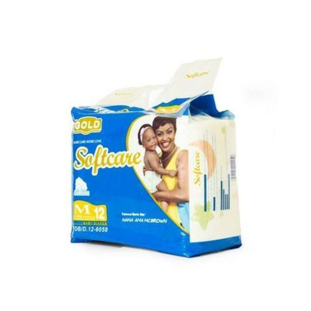 Softcare Gold Baby Diaper Medium (Pack of 12) Cape Coast Mall